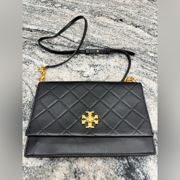 NWOT Tory Burch Black Quilted Crossbody Bag - Picture 13 of 16
